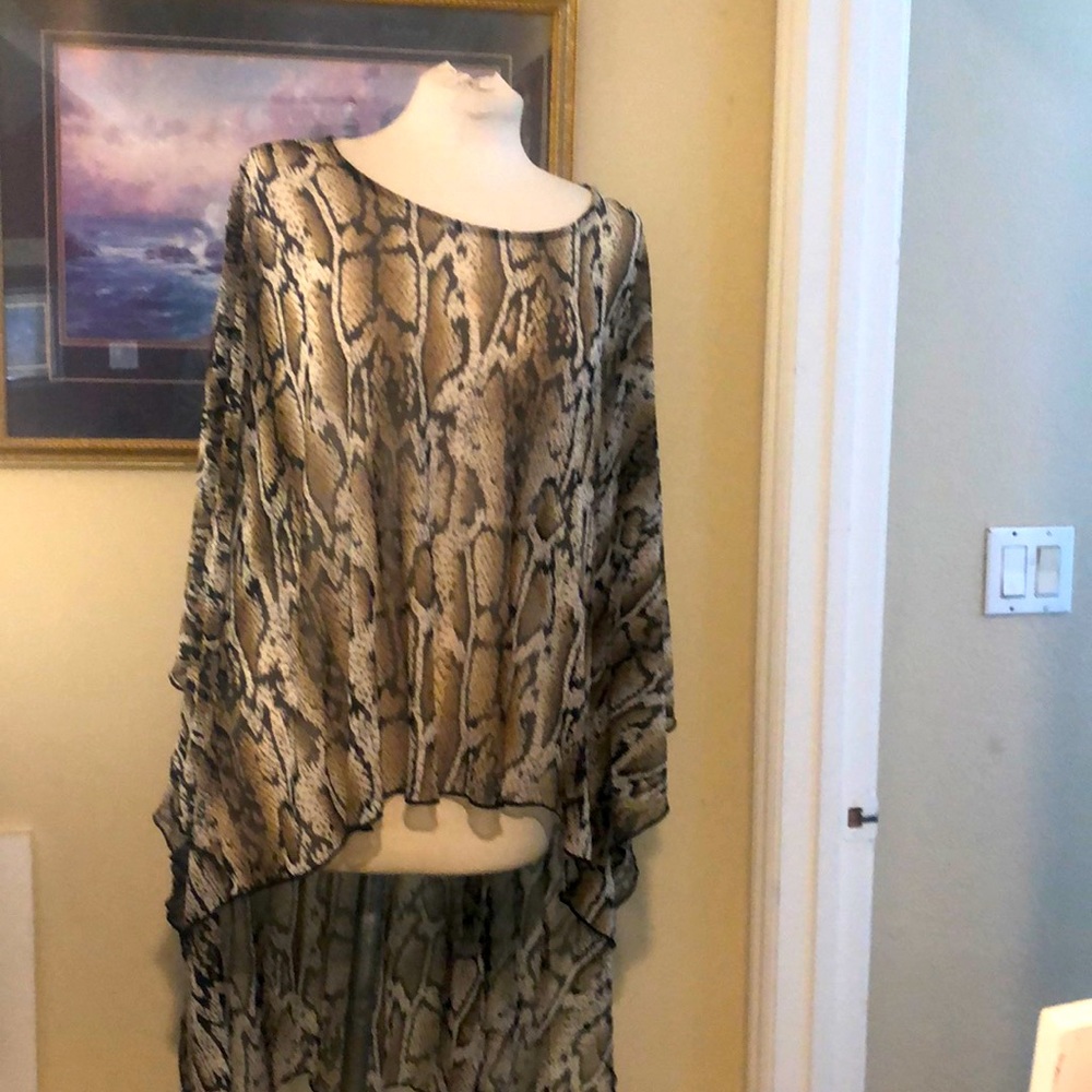 Animal print smock
